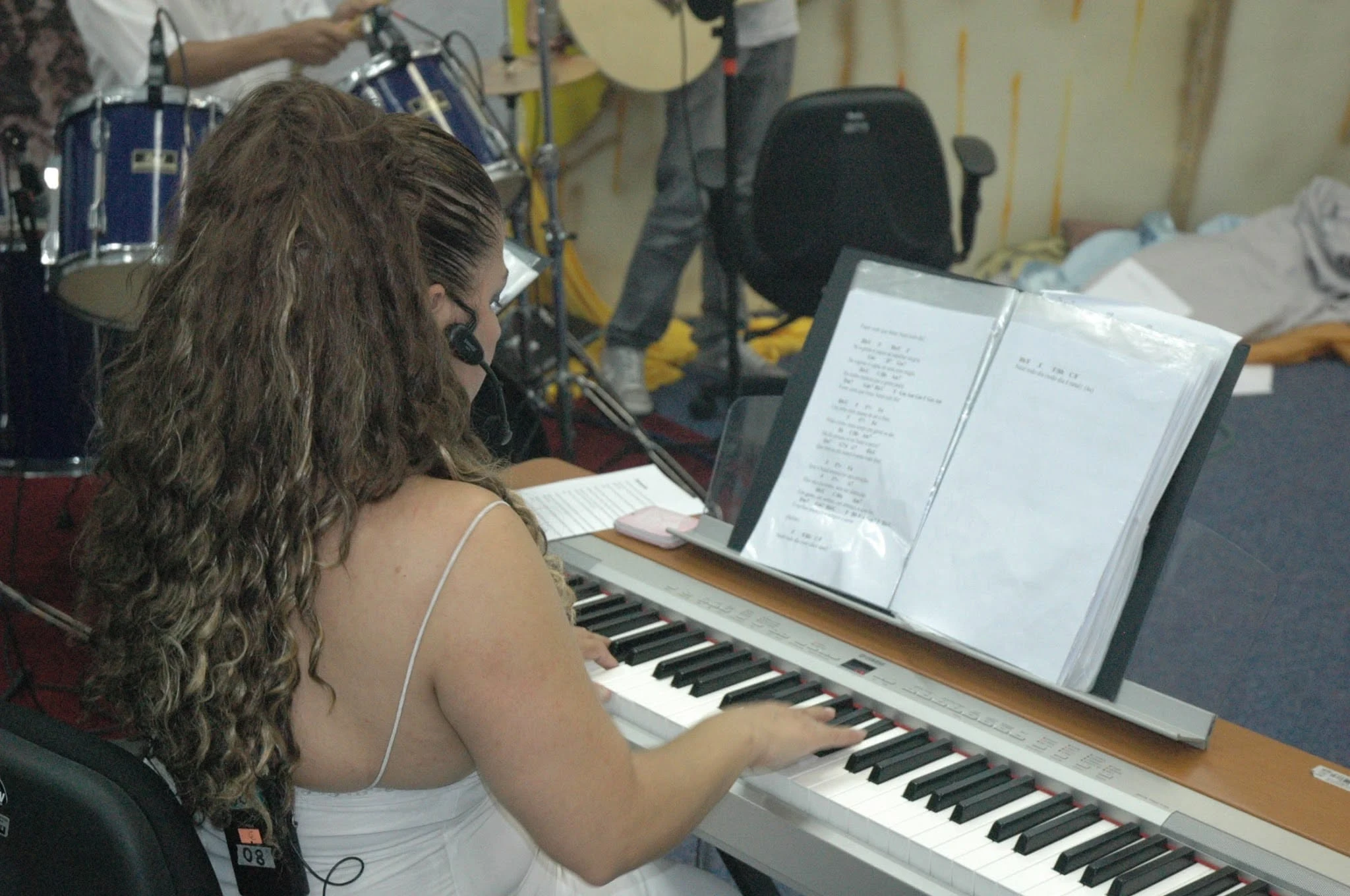 Cintia na regência musical
